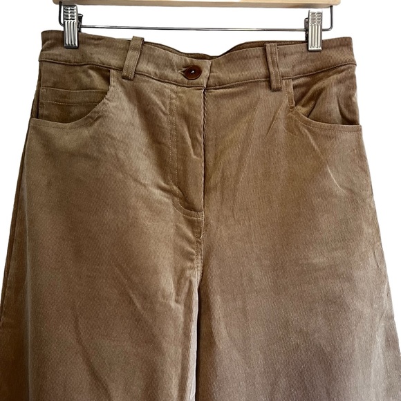 Smash & Tess tan corduroy wide leg high waist pants size L excellent condition - Picture 3 of 11